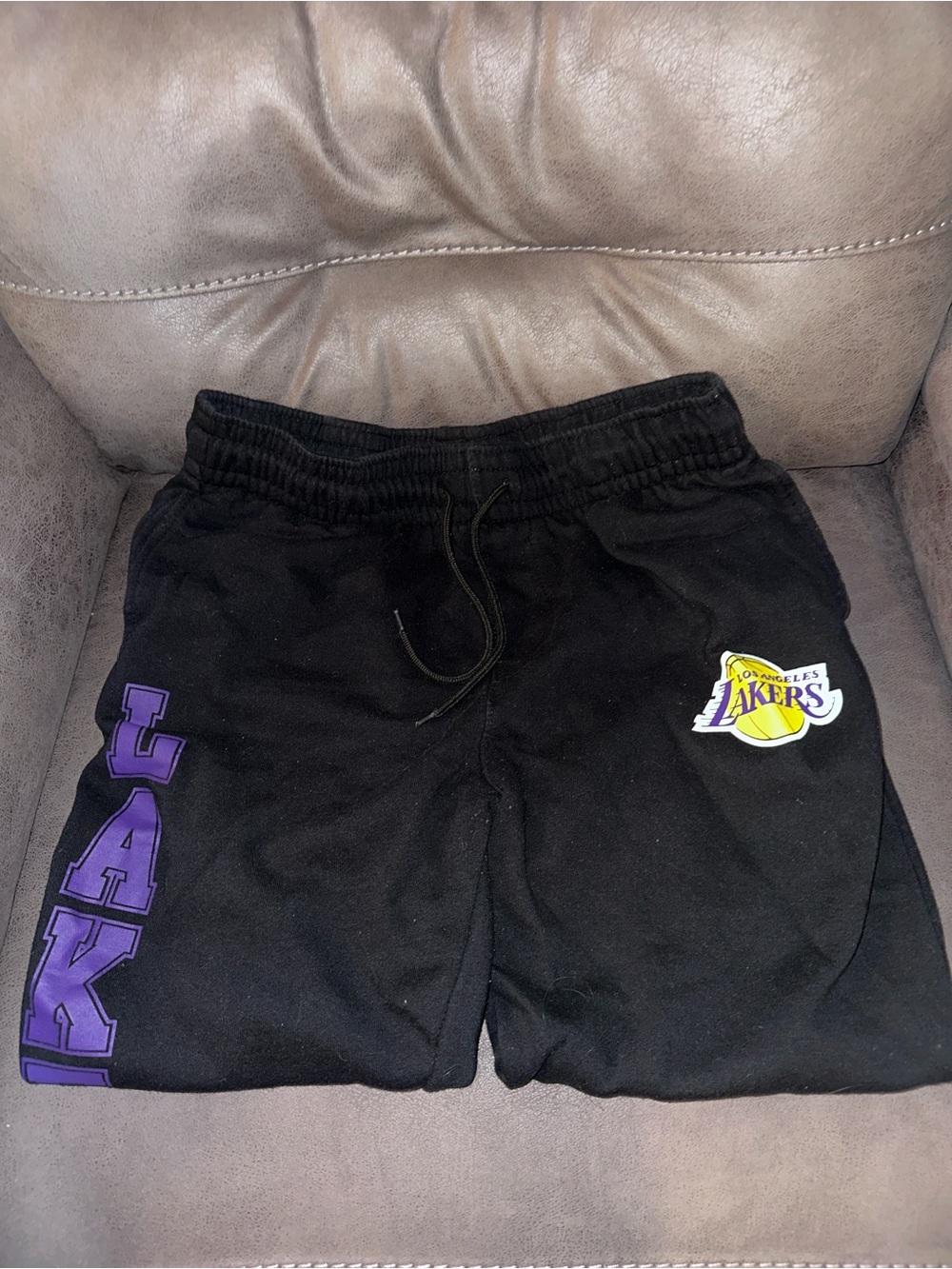 NBA Ultra Game Los Angeles Lakers Sweatpants Men’s XL Gray Fleece Joggers